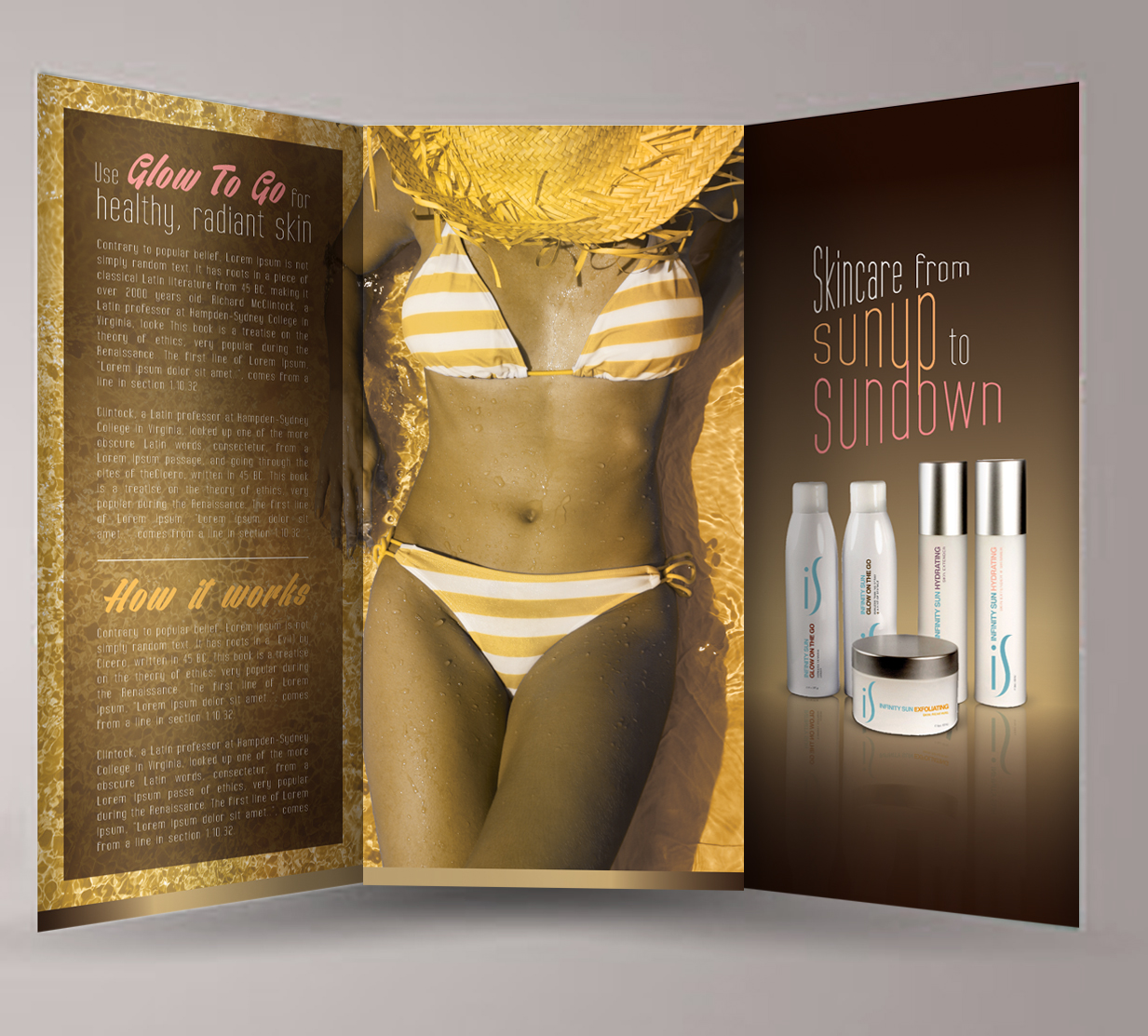 Brochure Design by chuisaccs1217 for Glow To Go | Design #3584836