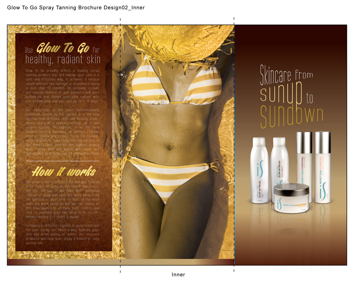 Brochure Design by chuisaccs1217 for Glow To Go | Design #3604071