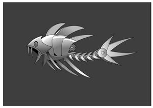 Robotic Fish | Design Illustration par dv