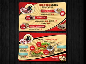 Menu Design by ESolz Technologies for this project | Design #3685666