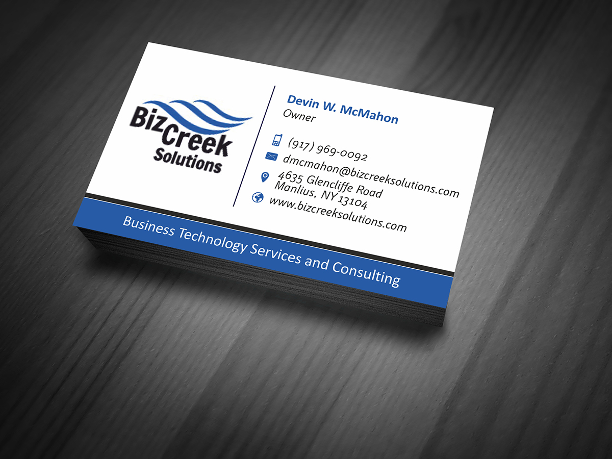 Diseño de Tarjeta de Presentación por alkesh thakkar para BizCreek Solutions | Diseño #3585184