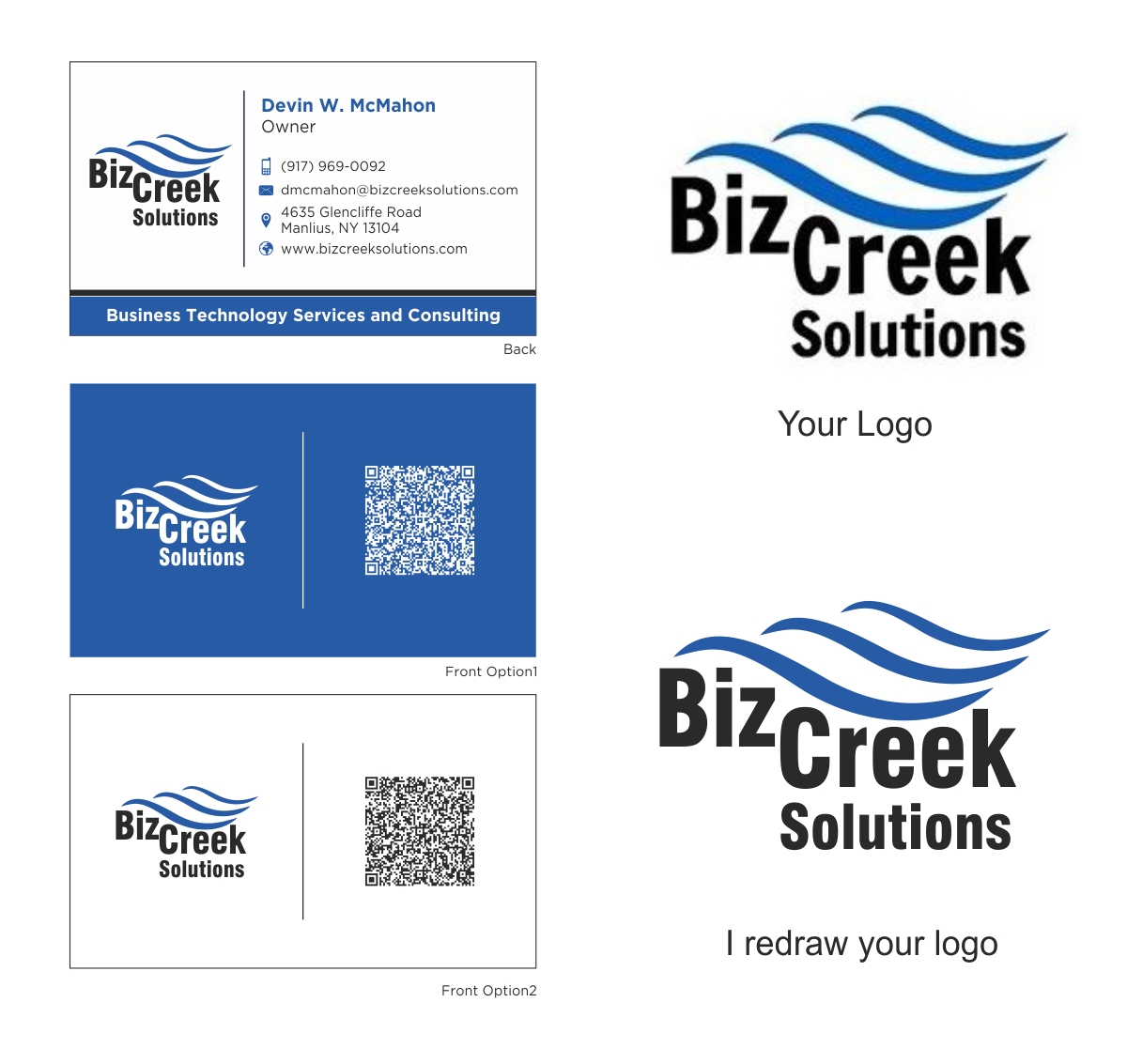 Diseño de Tarjeta de Presentación por alkesh thakkar para BizCreek Solutions | Diseño #3683659