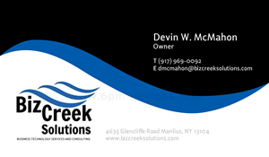 Design de Carte de Visite par 6pm Designs pour BizCreek Solutions | Design : #3601488