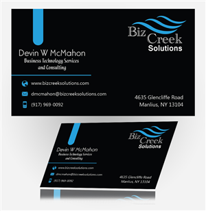 Design de Carte de Visite par  Alpo Stark pour BizCreek Solutions | Design : #3582107