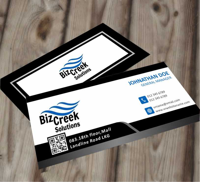Diseño de Tarjeta de Presentación por AwsomeD para BizCreek Solutions | Diseño #3579743