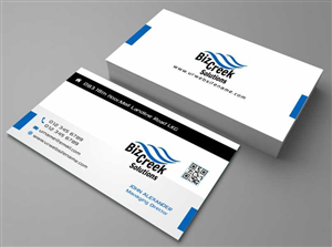 Design de Carte de Visite par AwsomeD pour BizCreek Solutions | Design : #3579746