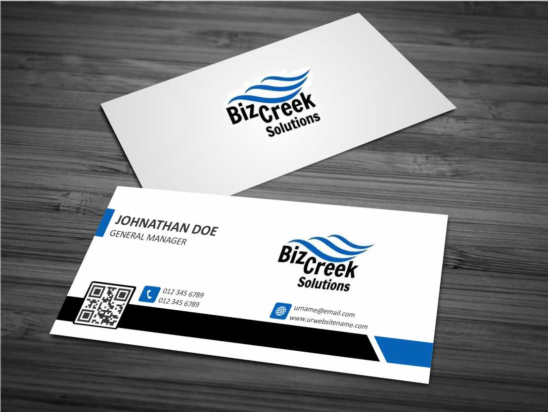 Business Card Design by AwsomeD for BizCreek Solutions | Design #3579750