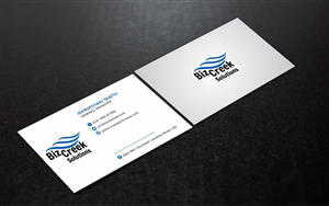 Diseño de Tarjeta de Presentación por AwsomeD para BizCreek Solutions | Diseño #3579753