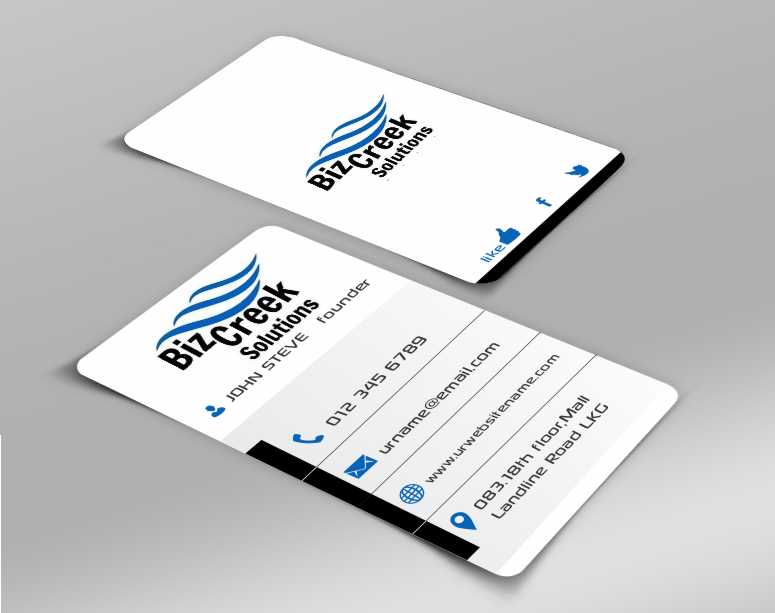 Diseño de Tarjeta de Presentación por AwsomeD para BizCreek Solutions | Diseño #3579755