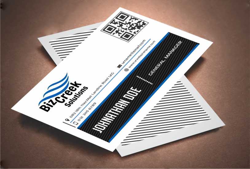 Business Card Design by AwsomeD for BizCreek Solutions | Design #3579760