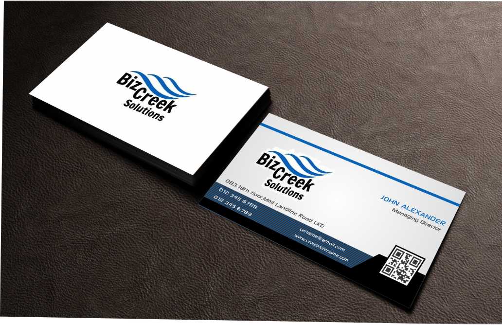 Business Card Design by AwsomeD for BizCreek Solutions | Design #3579765