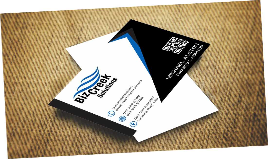 Diseño de Tarjeta de Presentación por AwsomeD para BizCreek Solutions | Diseño #3579770