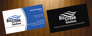 Design de Carte de Visite par HarmiDesigning pour BizCreek Solutions | Design : #3582768