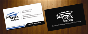 Design de Carte de Visite par HarmiDesigning pour BizCreek Solutions | Design : #3582777