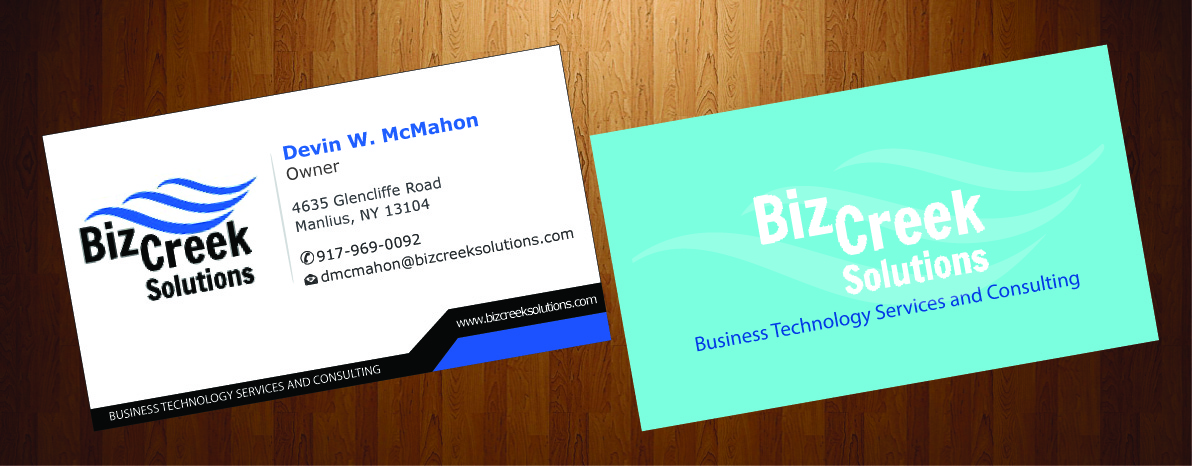 Business Card Design by HarmiDesigning for BizCreek Solutions | Design #3582789