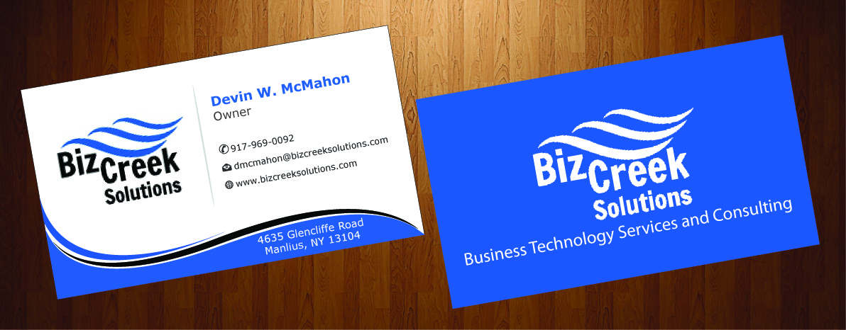 Business Card Design by HarmiDesigning for BizCreek Solutions | Design #3582824