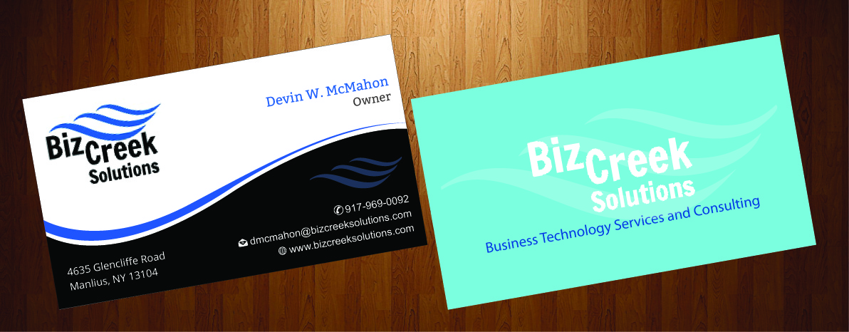 Business Card Design by HarmiDesigning for BizCreek Solutions | Design #3582847