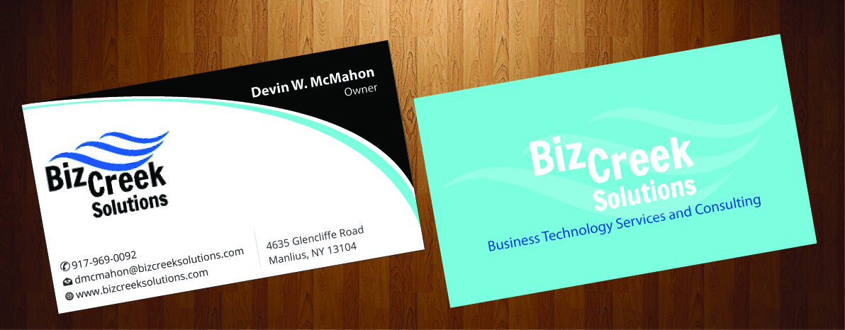 Business Card Design by HarmiDesigning for BizCreek Solutions | Design #3582852