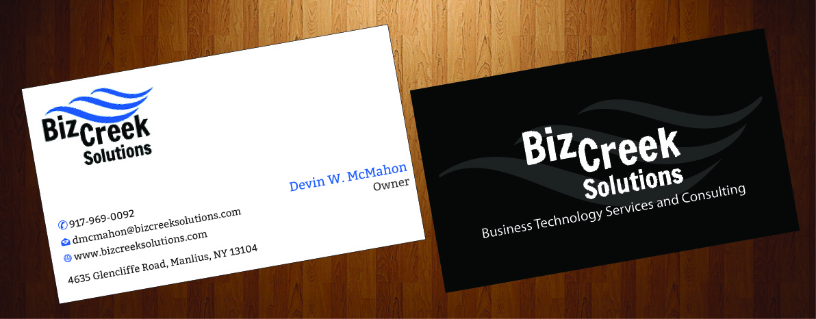 Business Card Design by HarmiDesigning for BizCreek Solutions | Design #3582884