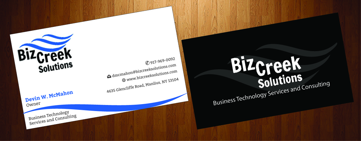 Business Card Design by HarmiDesigning for BizCreek Solutions | Design #3582887