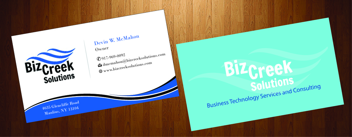 Business Card Design by HarmiDesigning for BizCreek Solutions | Design #3582891