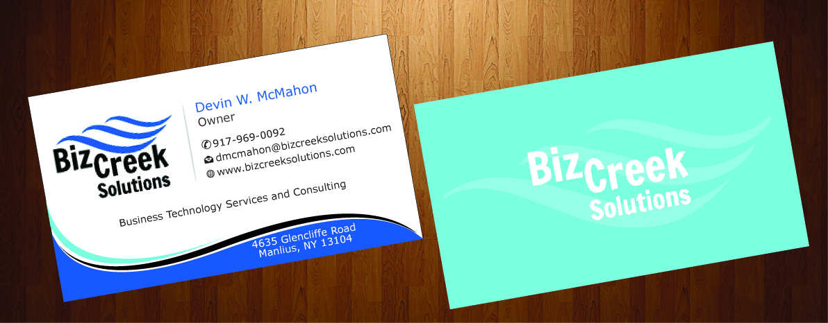 Business Card Design by HarmiDesigning for BizCreek Solutions | Design #3582894