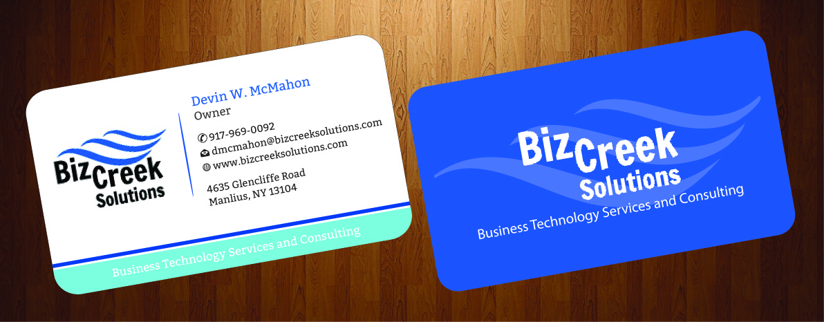 Diseño de Tarjeta de Presentación por HarmiDesigning para BizCreek Solutions | Diseño #3582903