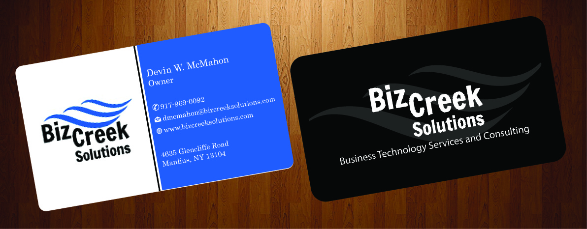 Business Card Design by HarmiDesigning for BizCreek Solutions | Design #3582909