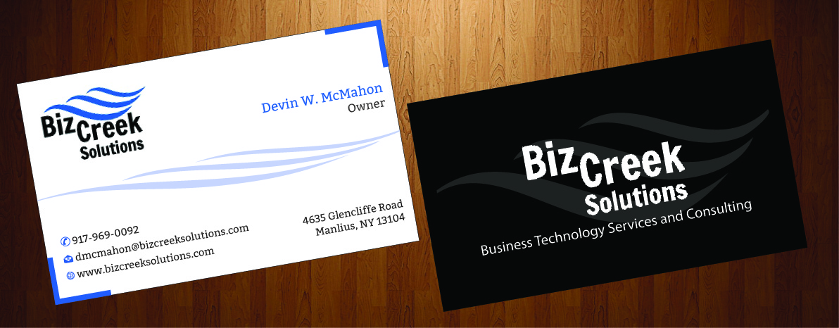 Business Card Design by HarmiDesigning for BizCreek Solutions | Design #3583245