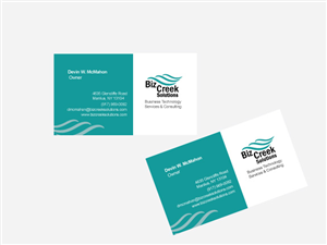 Design de Carte de Visite par Fatima MJ pour BizCreek Solutions | Design : #3608156