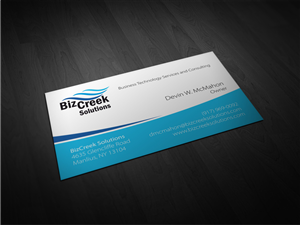 Design de Carte de Visite par Atvento Graphics pour BizCreek Solutions | Design : #3578498