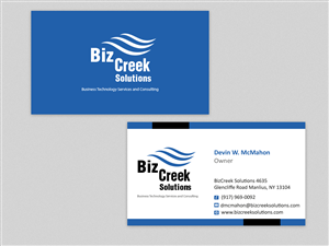 Design de Carte de Visite par Shabnum Khan pour BizCreek Solutions | Design : #3649122