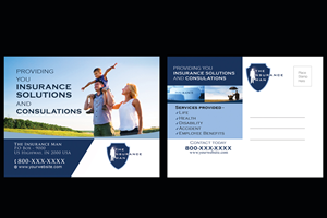 Diseño de Postal por NatPearlDesigns para J. E. Wilkins Insurance Services | Diseño: #3612516