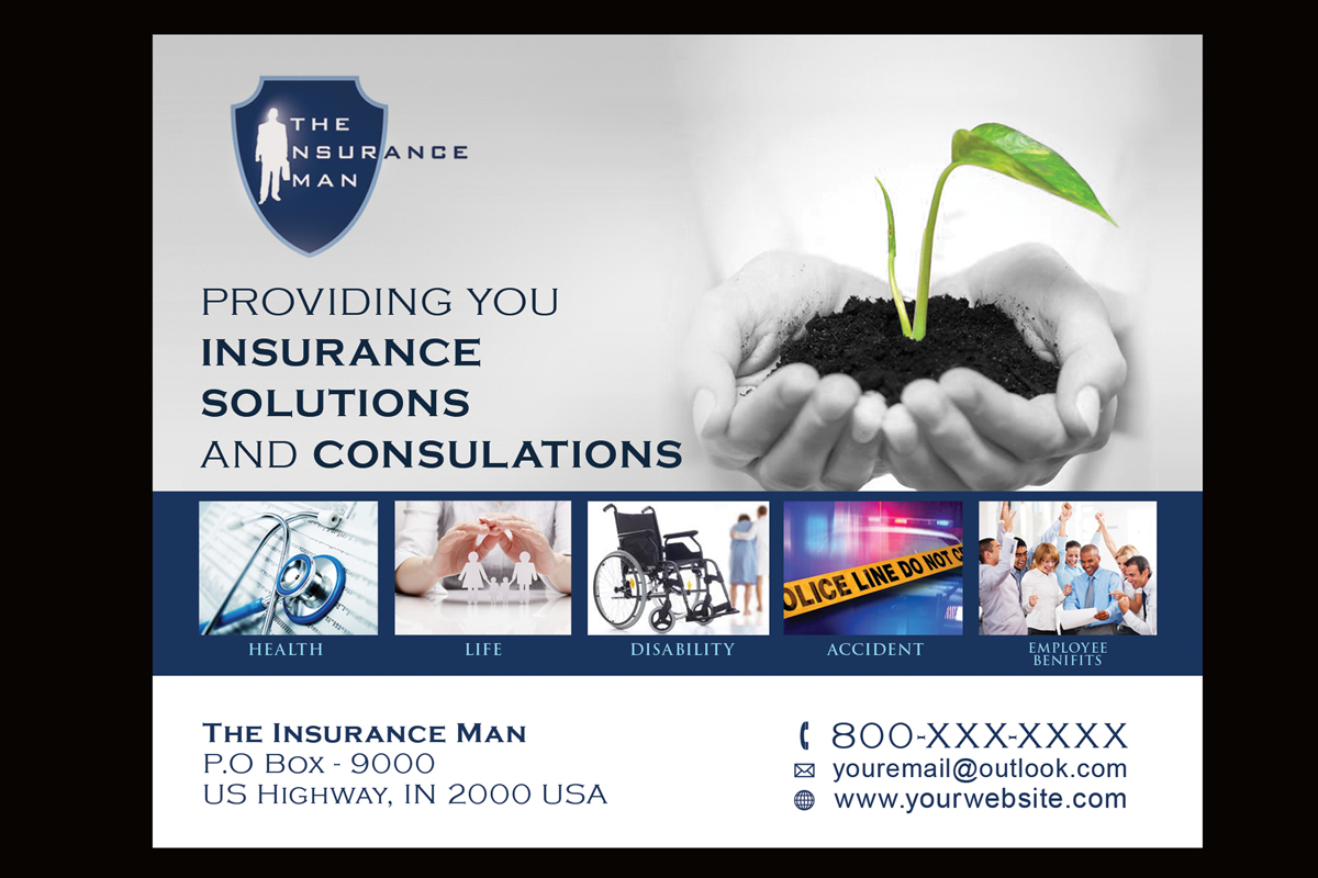 Diseño de Postal por NatPearlDesigns para J. E. Wilkins Insurance Services | Diseño: #3613556