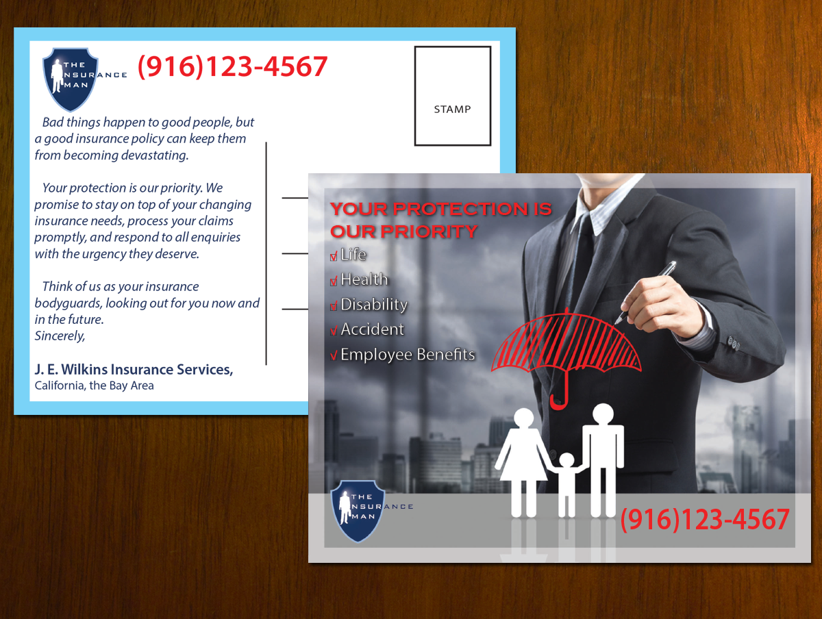 Diseño de Postal por alice para J. E. Wilkins Insurance Services | Diseño #3583971