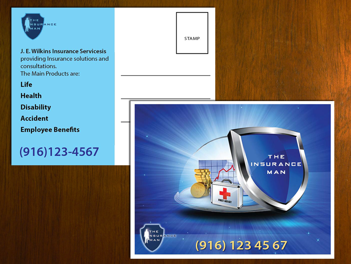 Postcard Design by alice for J. E. Wilkins Insurance Services | Design #3603278