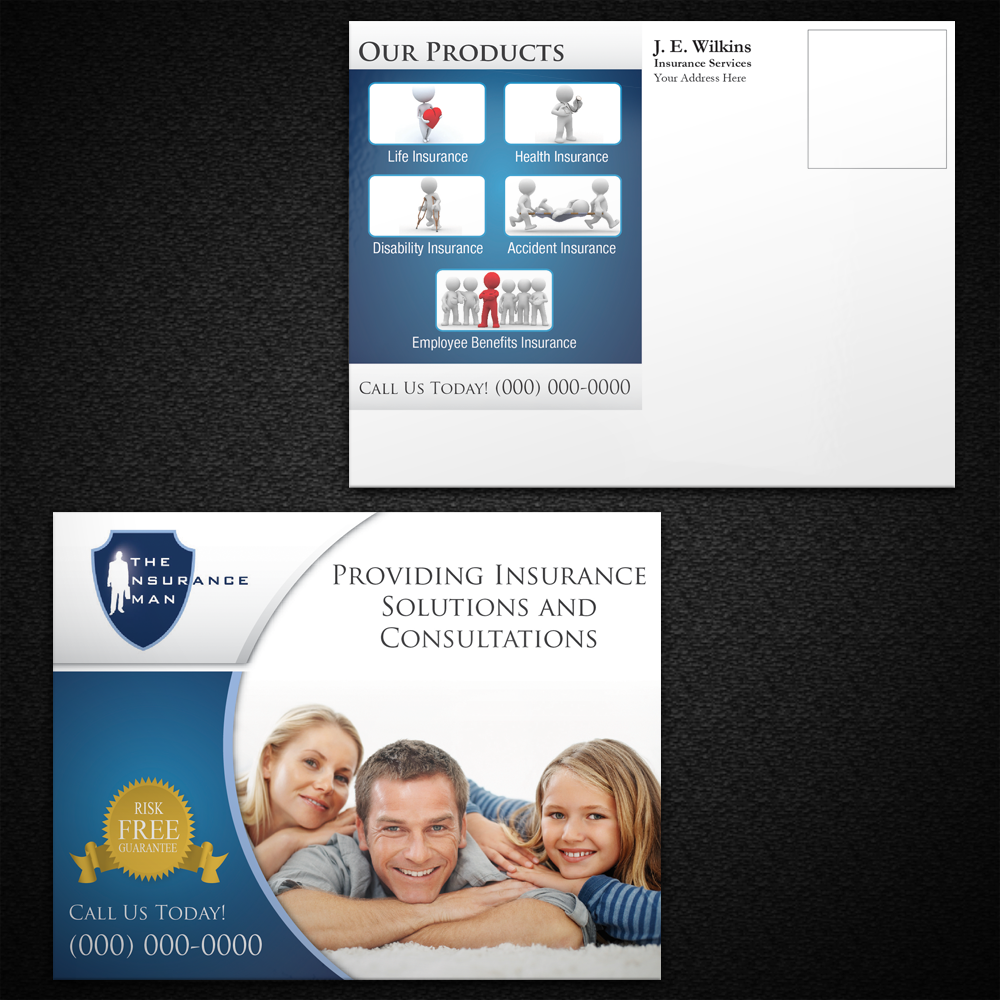 Diseño de Postal por Mon01 para J. E. Wilkins Insurance Services | Diseño #3582073