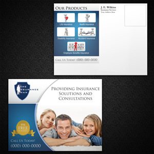 Diseño de Postal por Mon01 para J. E. Wilkins Insurance Services | Diseño: #3582073