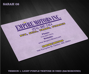 Business Card Design by Sarah Haroon for this project | Design: #3579357
