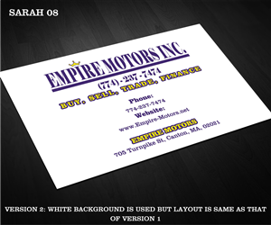 Business Card Design by Sarah Haroon for this project | Design: #3579365