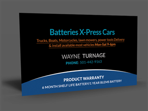 Business Card Design by  Artman for Batteries X-Press, LLC | Design: #3629574