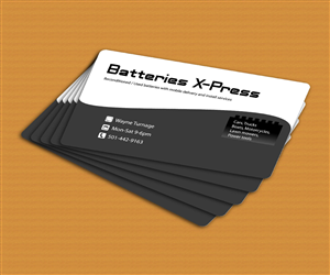 Business Card Design by Design7 for Batteries X-Press, LLC | Design: #3603498