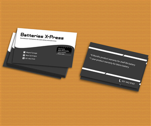 Business Card Design by Design7 for Batteries X-Press, LLC | Design #3609629
