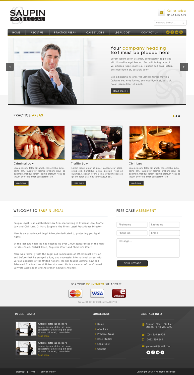 Web Design by JM for Jive Media Solutions | Design #3584798