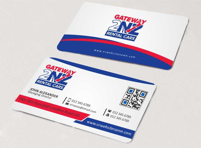 Business Card Design by AwsomeD for Gateway 2 NZ Rental Cars Ltd | Design #3607494