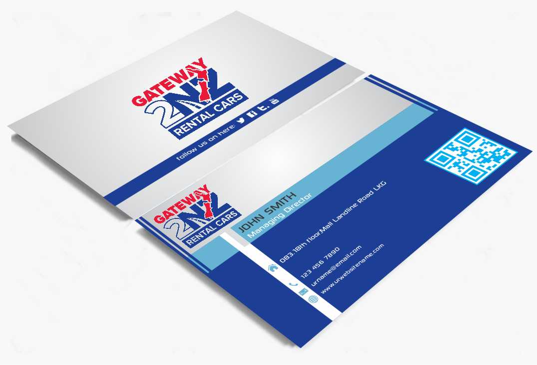 Business Card Design by AwsomeD for Gateway 2 NZ Rental Cars Ltd | Design #3607498