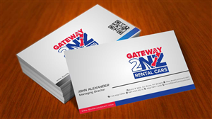 Business Card Design by AwsomeD for Gateway 2 NZ Rental Cars Ltd | Design: #3607501