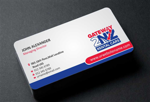Business Card Design by AwsomeD for Gateway 2 NZ Rental Cars Ltd | Design: #3607502