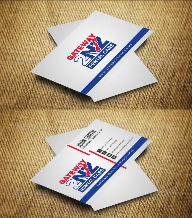 Business Card Design by AwsomeD for Gateway 2 NZ Rental Cars Ltd | Design #3607511