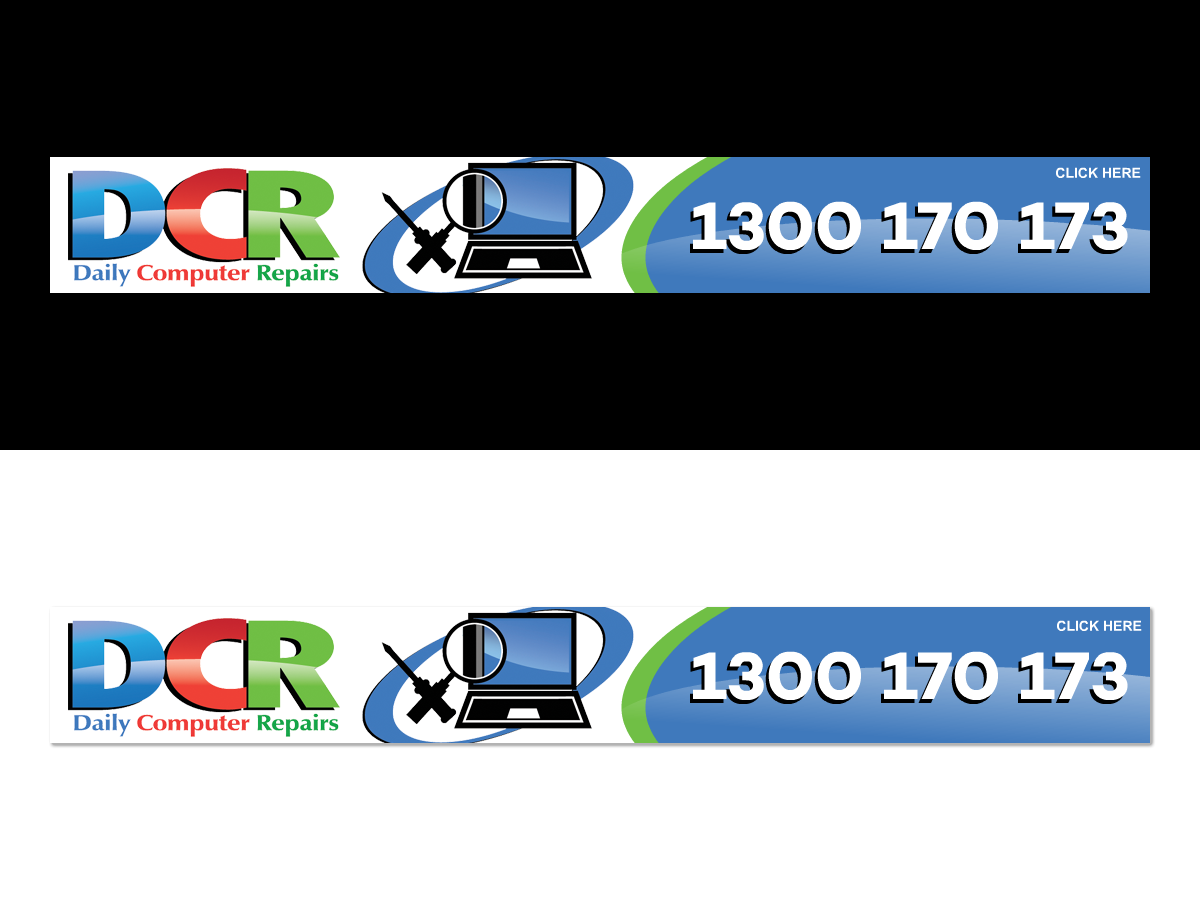 Diseño De Banner Publicitario por REDcrackers.com para Daily Computer Repairs | Diseño #3618954